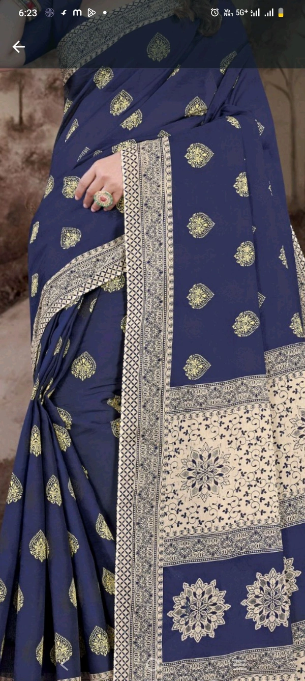 #Minu Manchali Kimora Deep Saree 880 - as image, 5.5