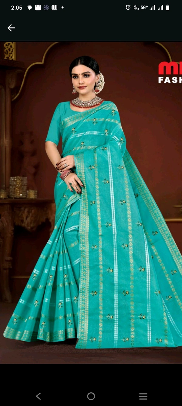 Norita Embroidery Saree 381 - as image, 5.5