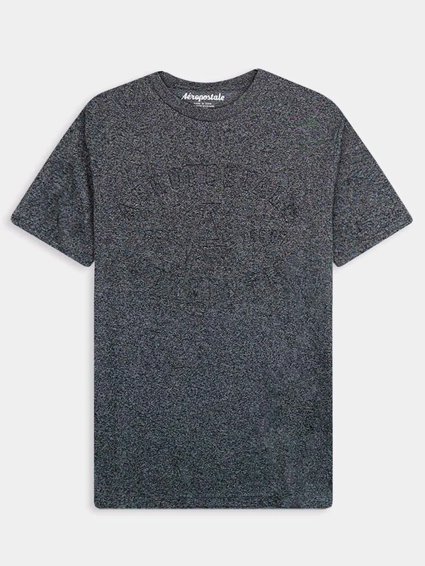 Aeropostale  Mens Embossed Charcoal T-shirt 52M - Gray, L, Good