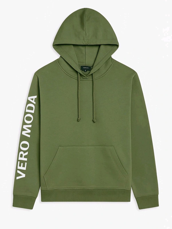 VERA MODA Ladies Fleece Pullover Coral Sweatshirt 1B3 - peach/ Yellow/Green, L