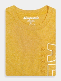 Aeropostale Mens Embossed T-shirt  7H2 - Yellow, S