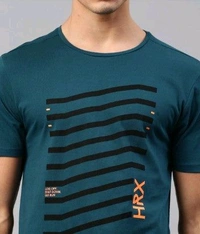 Attitude  Mens Short Sleeve Printed T-shirt 0B1 - Royal Blue, M