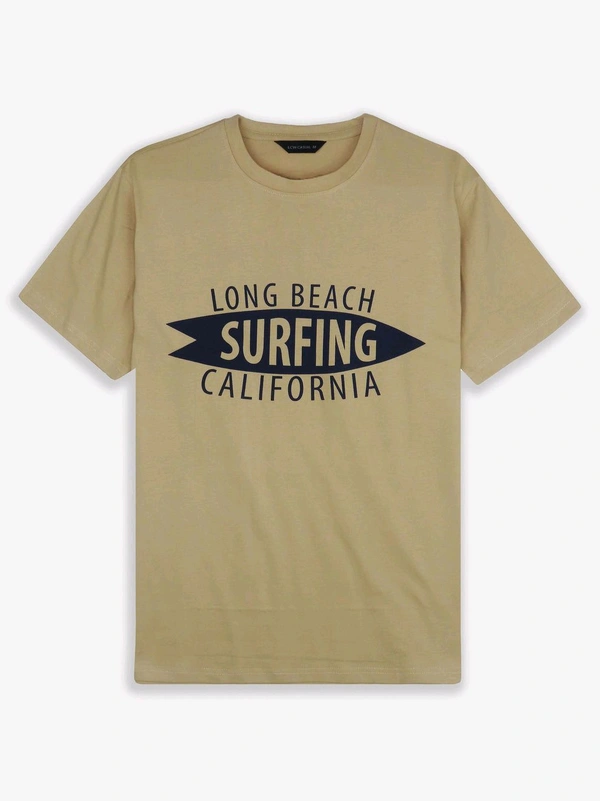 LCW Mens Printed Tshirt Navy - S, grey/ cream/ navy blue