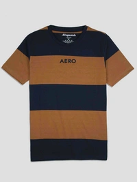 Aeropostale Mens Rugby Striped Tshirt 5G2 - as image, L