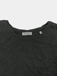 MarcPolo Ladies Slub Knit Long sleeve TSHIRT 7B1 - Black, S