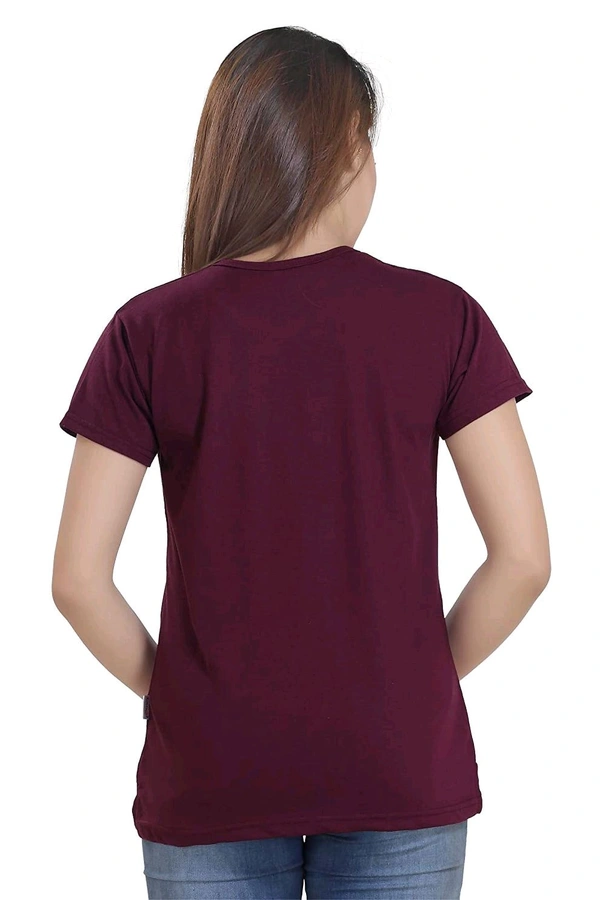 Leftovers  Ladies Crew Neck T-shirt 1E4 - Purple, 3XL