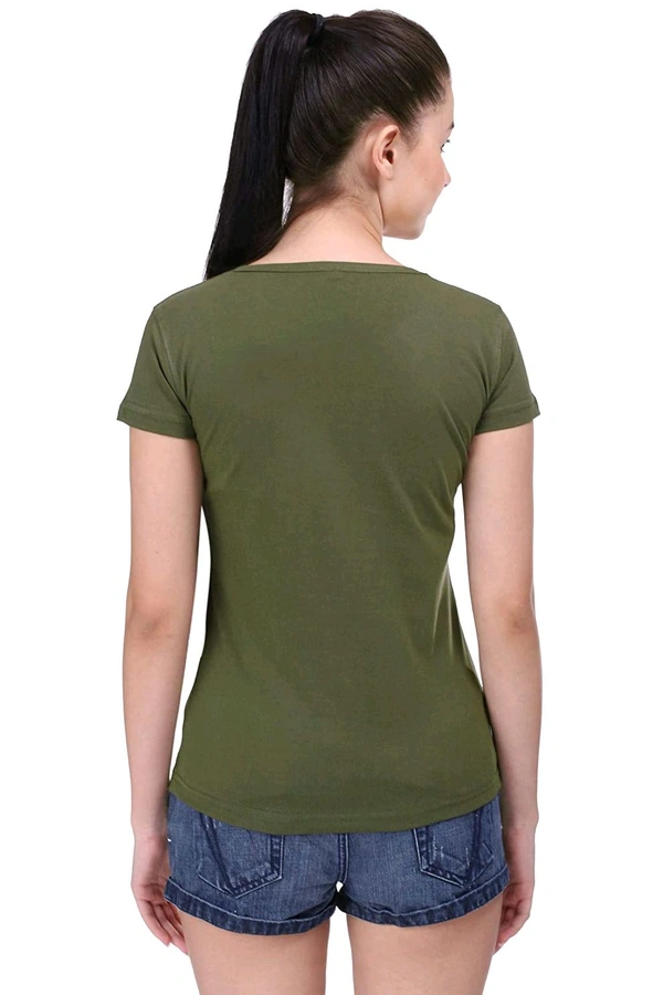 Ladies Crew Neck T-shirt 1G3 - M, Olive