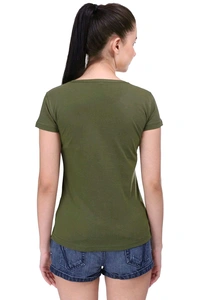 Ladies Crew Neck T-shirt 1G3 - L, Olive