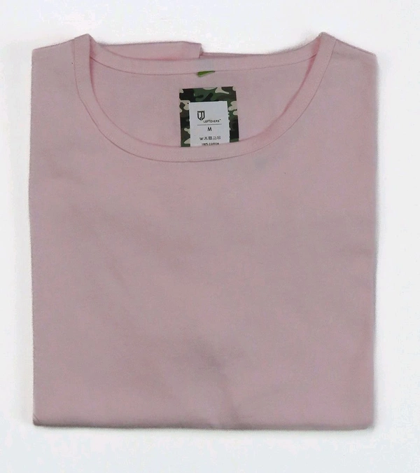 LEFTOVERS  Ladies Crew Neck T-shirt 1F3 - Pink Lace, L