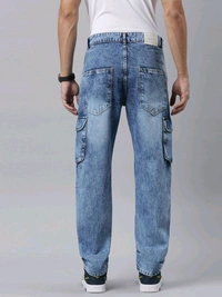 CINOCCI  MENS DENIM  Navy cargo Jeans 4B1 - Dove Gray, 32