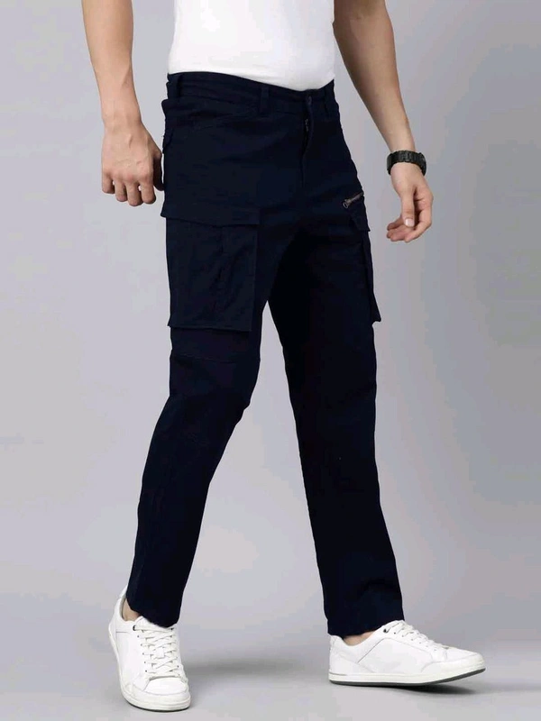 CINOCCI  MENS DENIM  Navy cargo Jeans 2E1 - Mine Shaft, 34