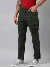 CINOCCI  MENS Woven Olive Pant 2D1 - 34, Cyprus