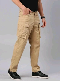 CINOCCI  Mens Woven Beige Pant D1 - Tan, 38