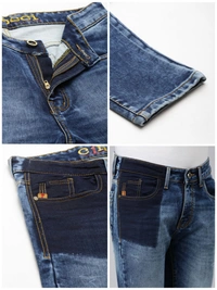 CINOCCI  Mens Slim Fit Denim Jeans 5A1 - Cornflower Blue, 38, 0.400