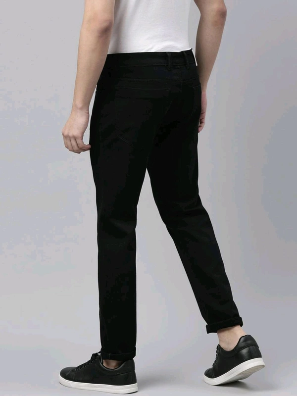 CINOCCI  Means Slim Fit Black Jeans 9A1 - Black, 30