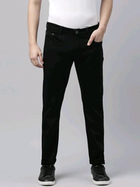 CINOCCI  Means Slim Fit Black Jeans 9A1 - Black, 30