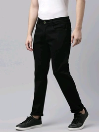 CINOCCI  Means Slim Fit Black Jeans 9A1 - Black, 30