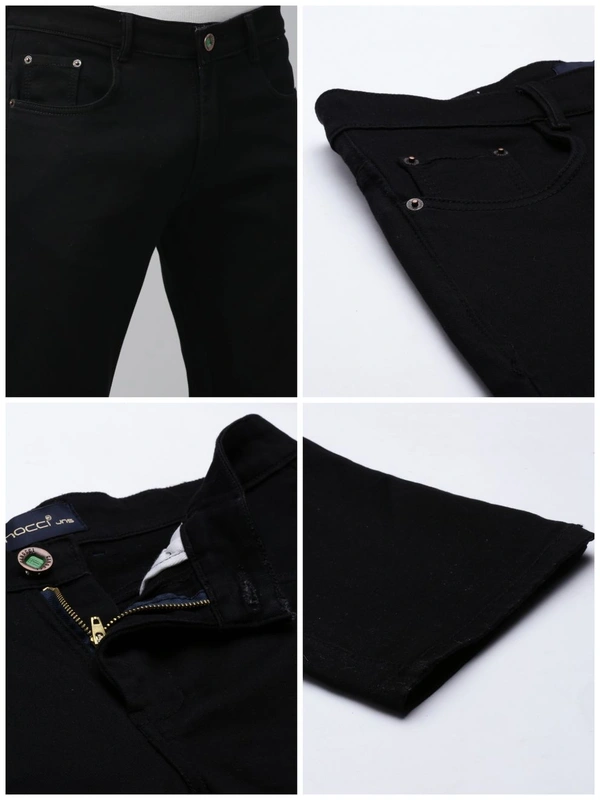 CINOCCI  Means Slim Fit Black Jeans 9A1 - Black, 30