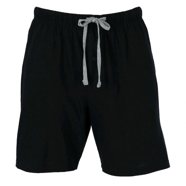 Attidube Men's Knit Sleep Shorts Black OC4 - Black, S
