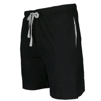Attidube Men's Knit Sleep Shorts Black OC4 - Black, L