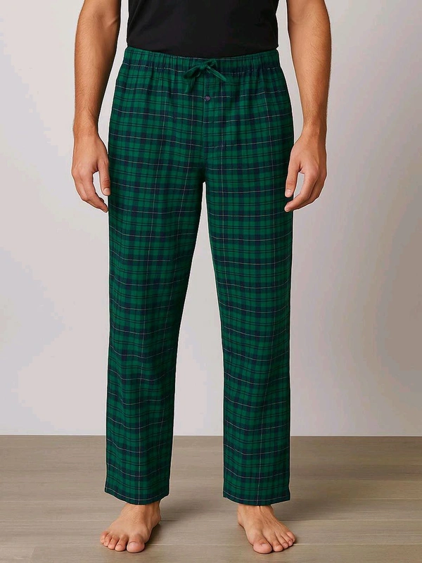 CROWN & LVY Men's Woven Flannel Pent 9P1 - Cyprus, L