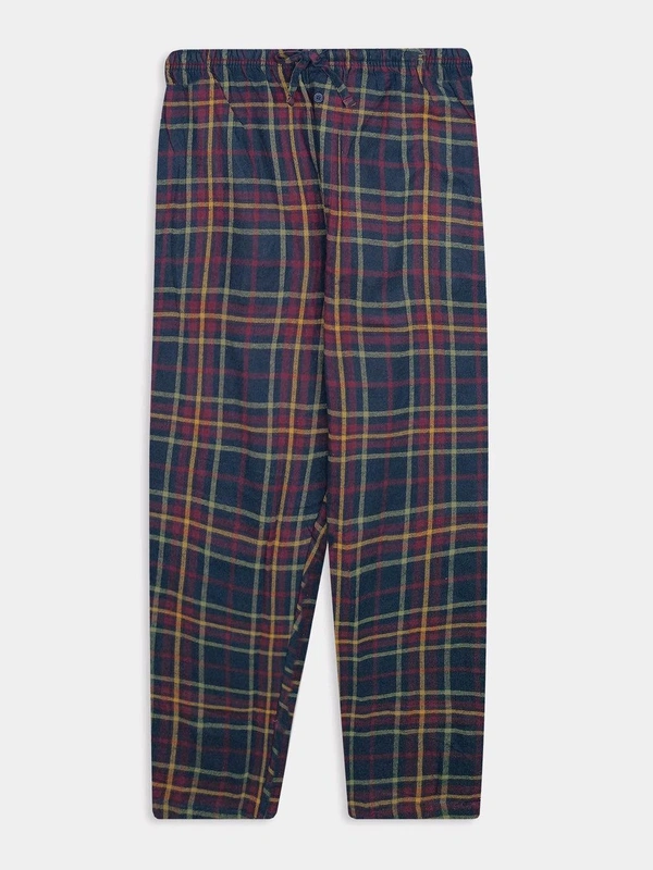 CROWN & LVY Men's Woven Flannel Pant 9Q1 - Sherpa Blue, XL