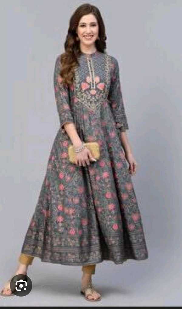 Viral Attire Blue Kurtas For women 001 - Dove Gray, M