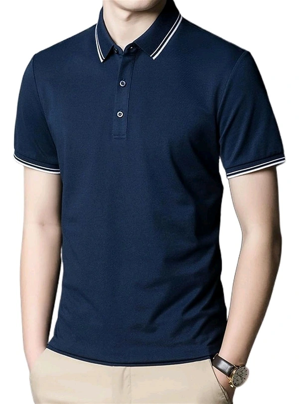 WILLIA RAST Mens Polo Tshirt Navy 5B1 - Navy Blue, L