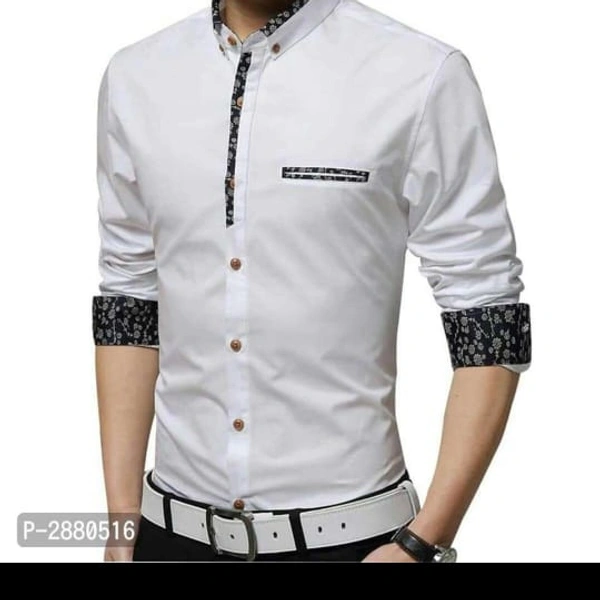 Men's White Cotton Shirt