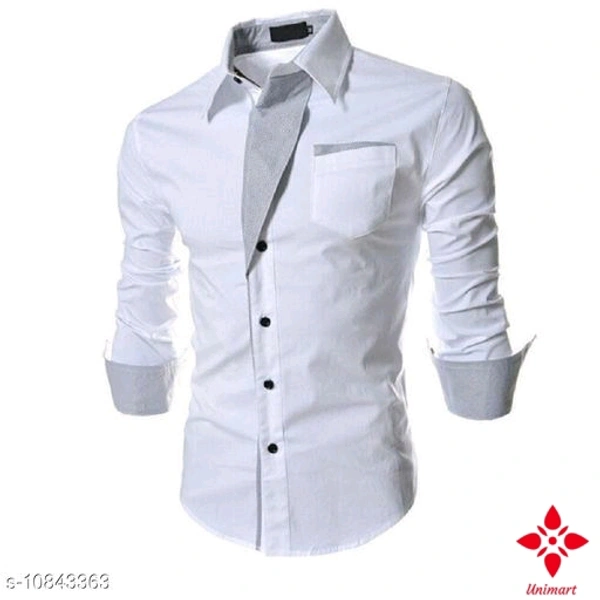 Trendy Ravishing White Men's Shirt - M