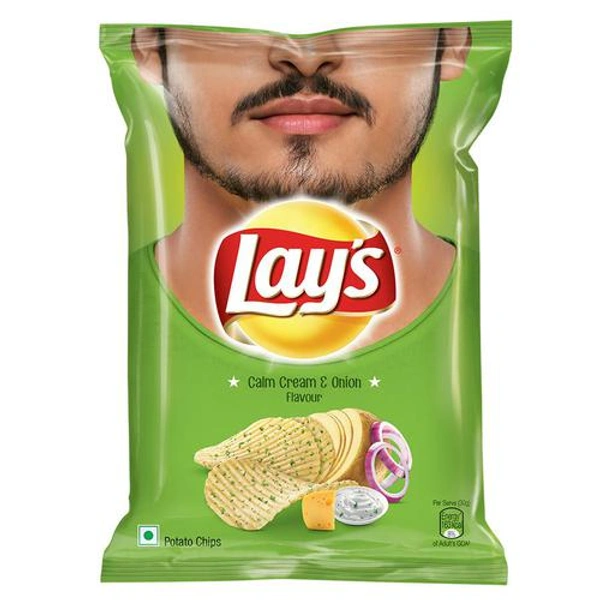 Lays Potato Chips - Calm Cream & Onion Flavour - 30 gm
