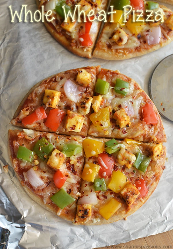 Veg paneer pizza 