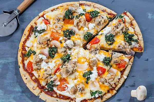 Mushroom cheese pizza