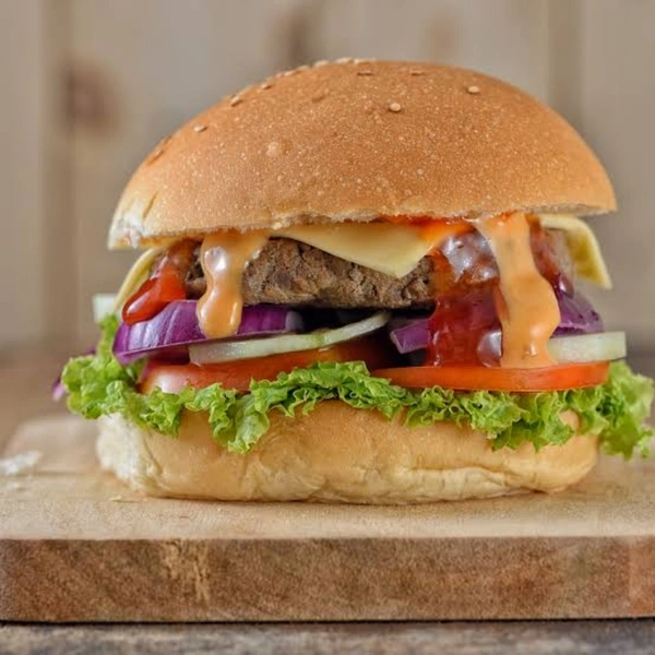 Veg Shezwan cheese burger