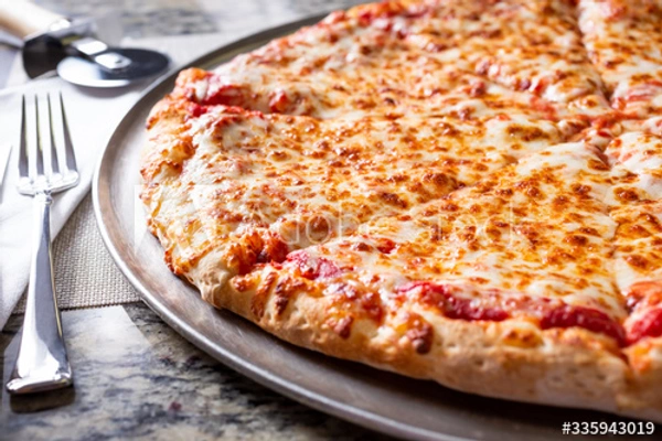 Plain cheese pizza
