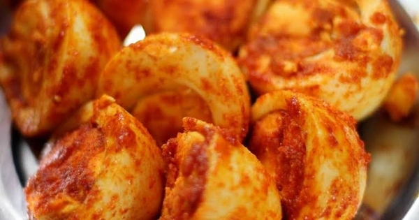  Fried boiled egg 