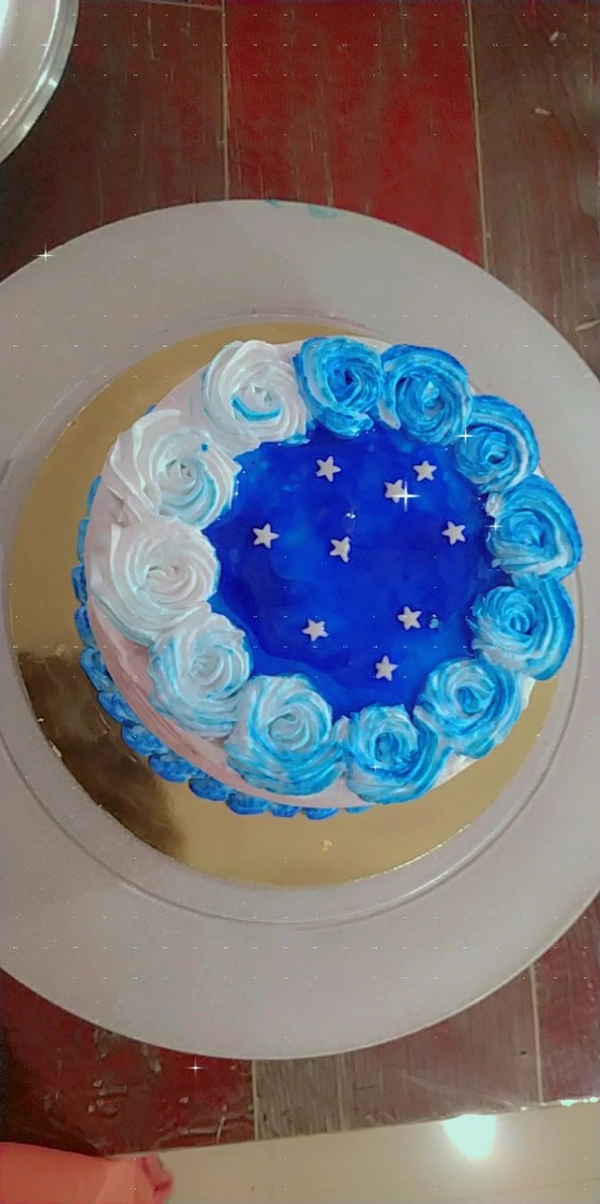 Blue Rose Ice Cake (Half kg) 500gm