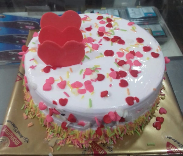 Red Heart ❤️ Ice Cake 