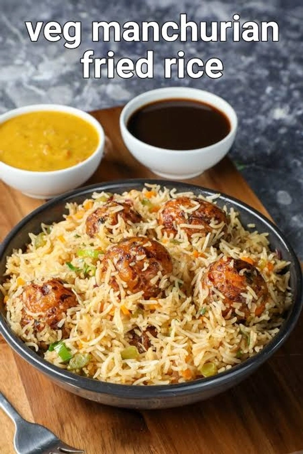KT Cafe Veg Manchurian Rice Full