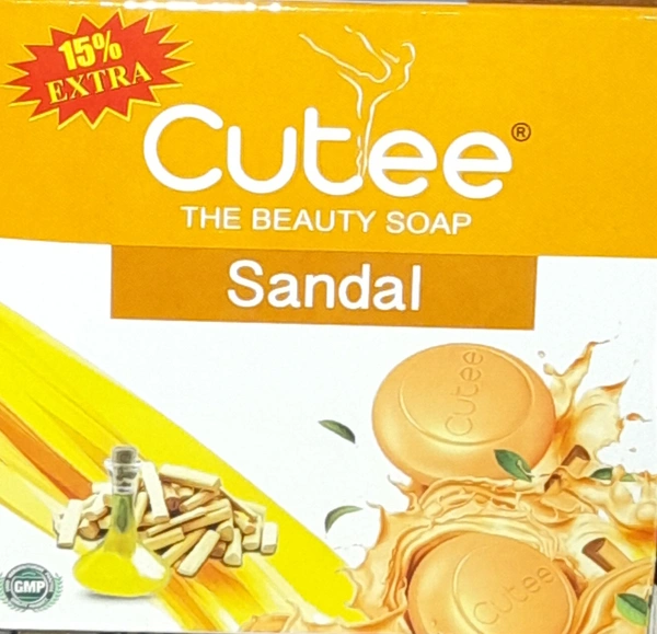 CUTEE  Sandal Soap  (4 Pieces ₹99/ only) - 100 + 15g Free