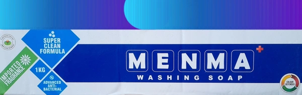 MENMA BAR Washing Soap White Bar - 1 KG