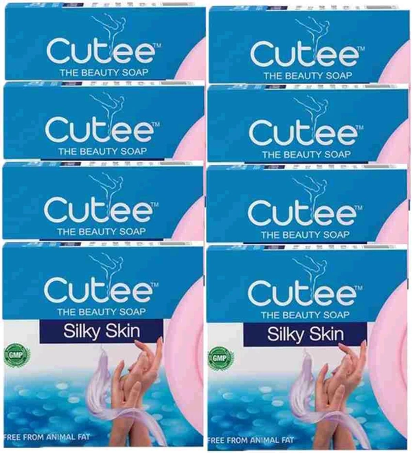 CUTEE  Silky Skin Soap   (4 Pieces ₹99/ only - 100g+10g free