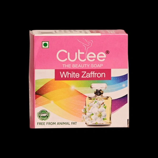 CUTEE Soap WHITE SAFRON  (4 Pieces ₹99/ only - 100g+10g Free