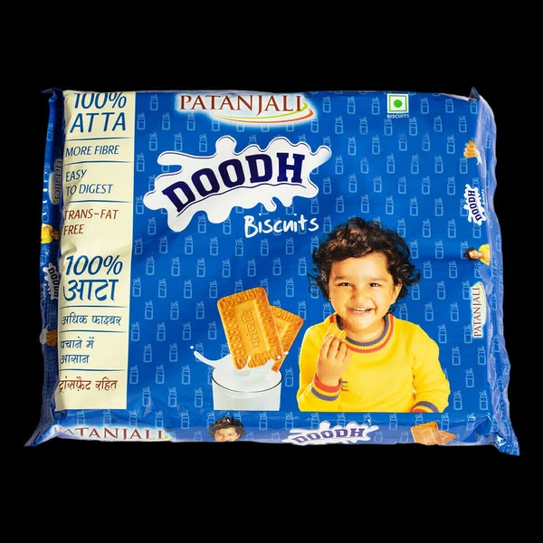 PATANJALI DOODH BISCUIT 100% ATTA  - 255g