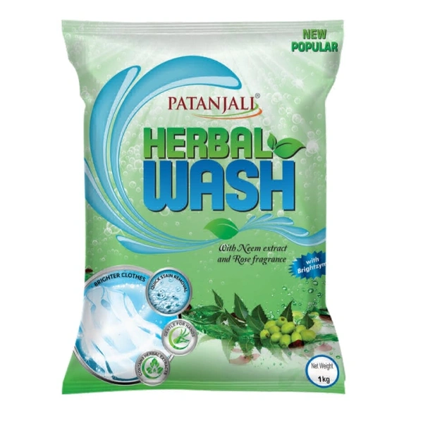 PATANJALI HERBAL WASH DETERGENT POWDER  - 1kg