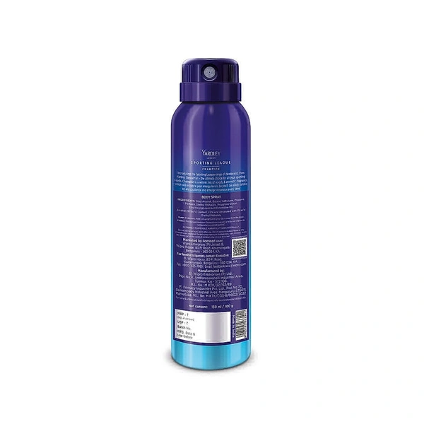 Yardley Gentleman Sporting League Body Spray - 150 ml