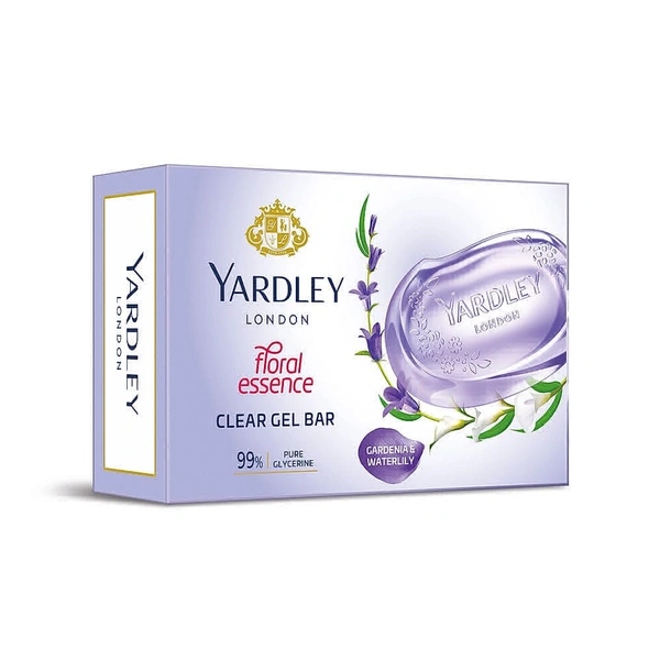 Yardley Clear Gel Bar Gardenia and Waterlily - 125g