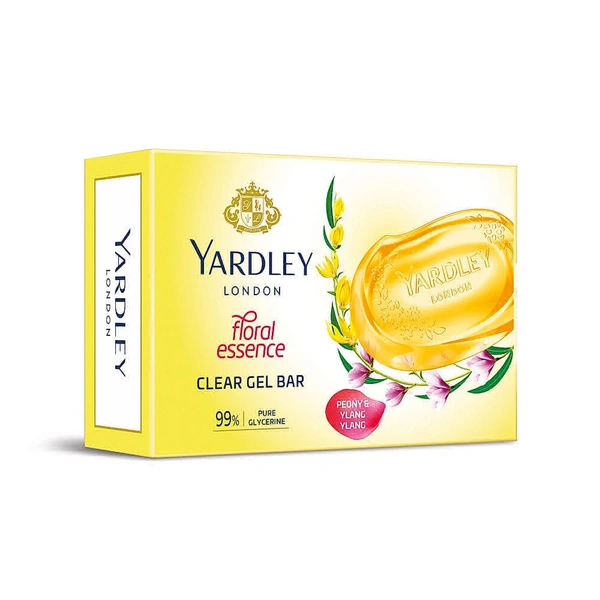 Yardley Clear Gel Bar Gardenia and Waterlily - 125g