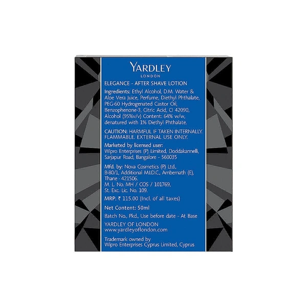 Yardley Elegance After Shave Lotion 50ml - 50ml