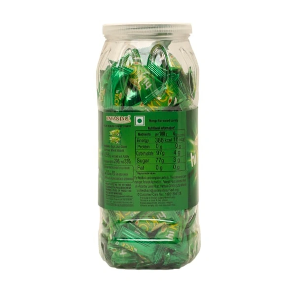 Patanjali Hikick Candy - Kacha Aam (Jar) - 600g